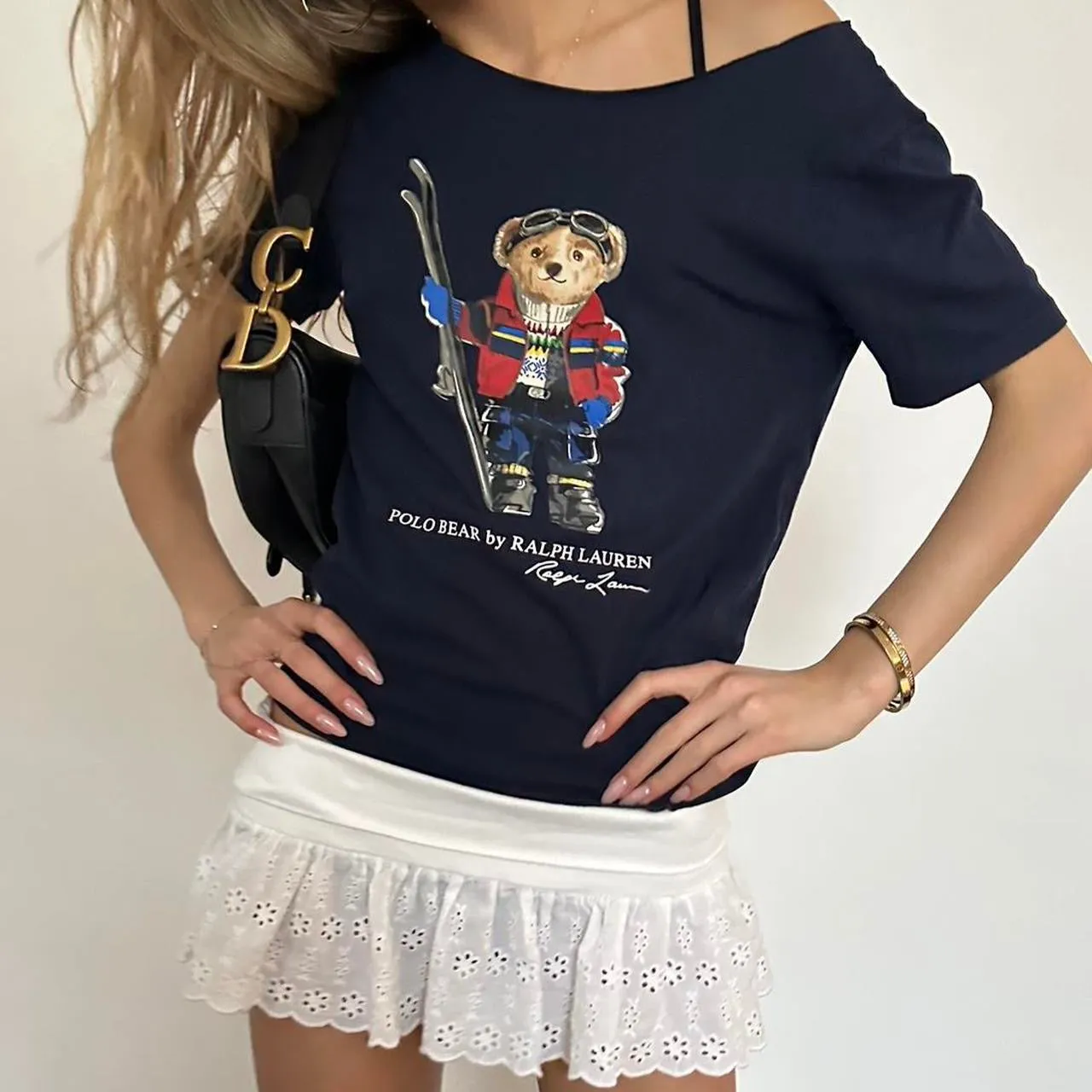 Vintage Ralph Lauren teddy bear ski top