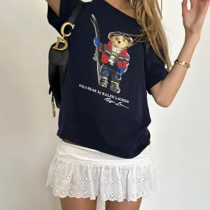 Vintage Ralph Lauren teddy bear ski top