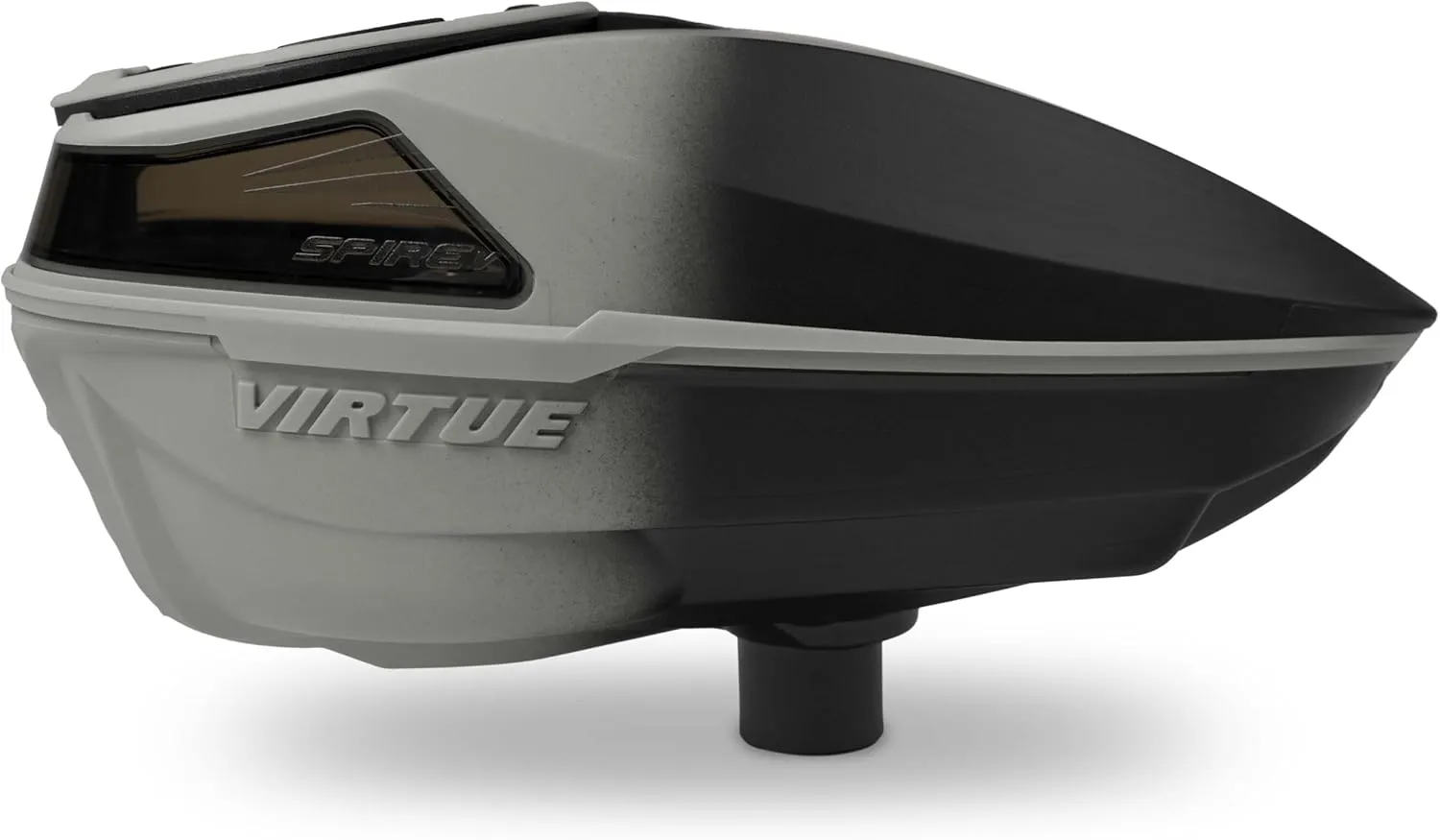 VIRTUE Spire V - Spire 5 - Paintball Loader - Paintball Hopper – 230 Round Capacity - CrownSF III Speed Feed & Rain Lid - Black to Color Fades