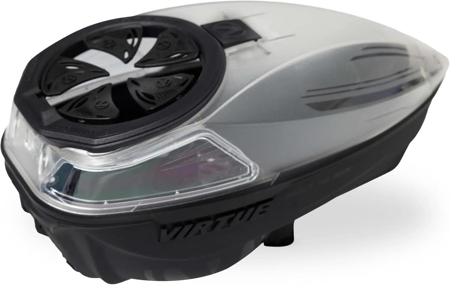 VIRTUE Spire V - Spire 5 - Paintball Loader - Paintball Hopper – 230 Round Capacity - CrownSF III Speed Feed & Rain Lid - Dust Crystal Limited Edition
