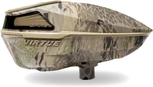 VIRTUE Spire V - Spire 5 - Paintball Loader - Paintball Hopper – CrownSF III Speed Feed & Rain Lid - Highlander Camo