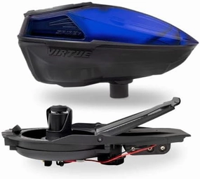VIRTUE Spire V - Spire 5 - Paintball Loader - Paintball Hopper – 230 Round Capacity - CrownSF III Speed Feed & Rain Lid - Dust Crystal Limited Edition