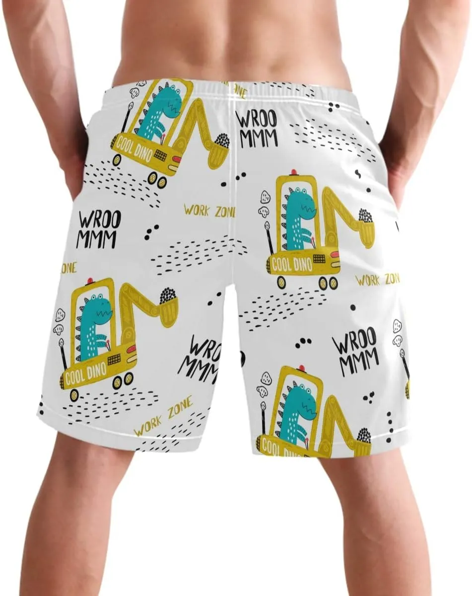 visesunny Fashion Men's Novelty Swim Trunks Quick Dry Swimwear Summer Beach Sports Board Shorts Floral Bathing Suit