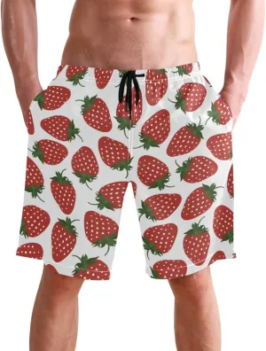 visesunny Mens Funny Swim Trunks Quick Dry Beachwear Sports Running Swim Board Shorts Mesh Lining