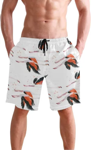visesunny Men's Novelty Beach Shorts Quick Dry Swimwear Sports Running Swim Board Shorts