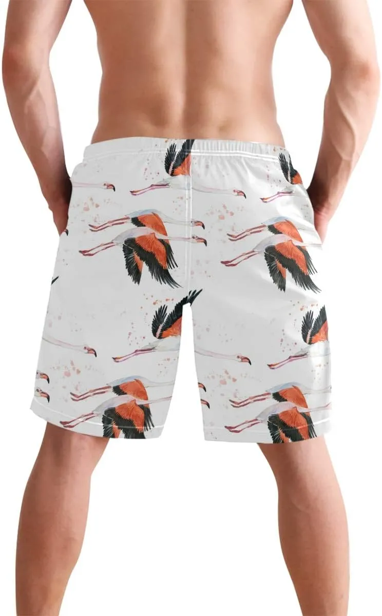 visesunny Men's Novelty Beach Shorts Quick Dry Swimwear Sports Running Swim Board Shorts