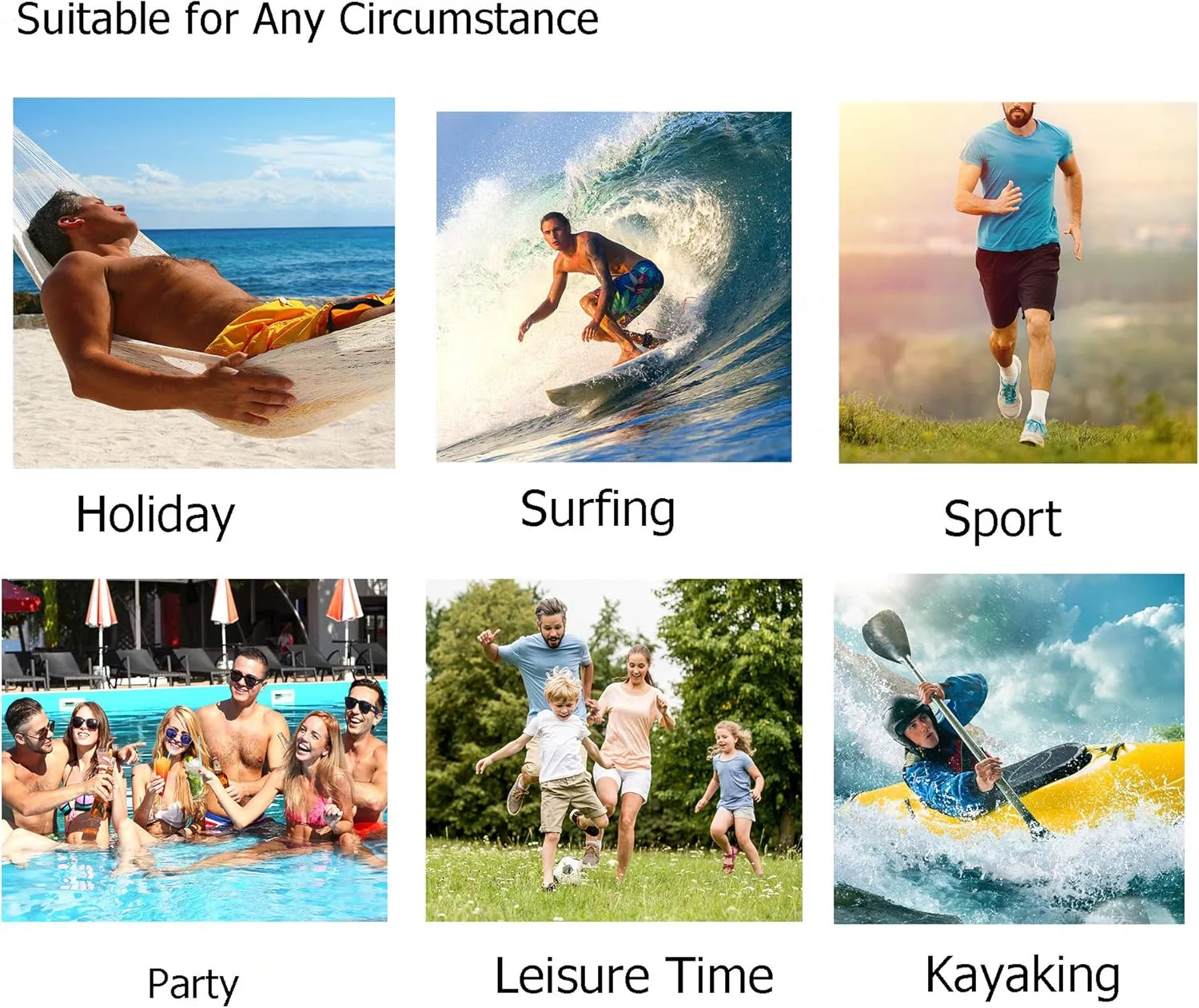 visesunny Men's Novelty Beach Shorts Quick Dry Swimwear Sports Running Swim Board Shorts