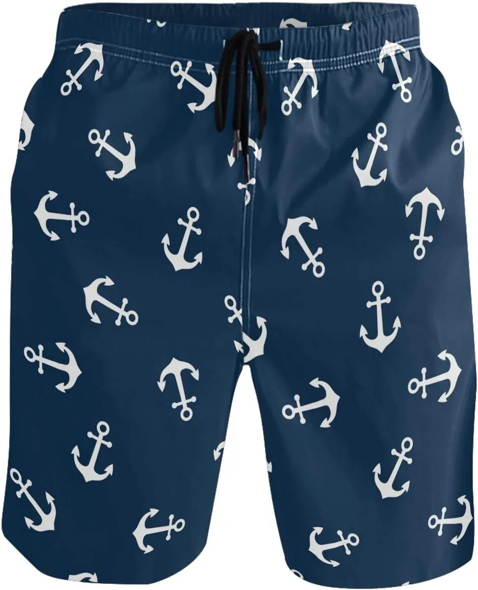 visesunny Men's Novelty Beach Shorts Quick Dry Swimwear Sports Running Swim Board Shorts