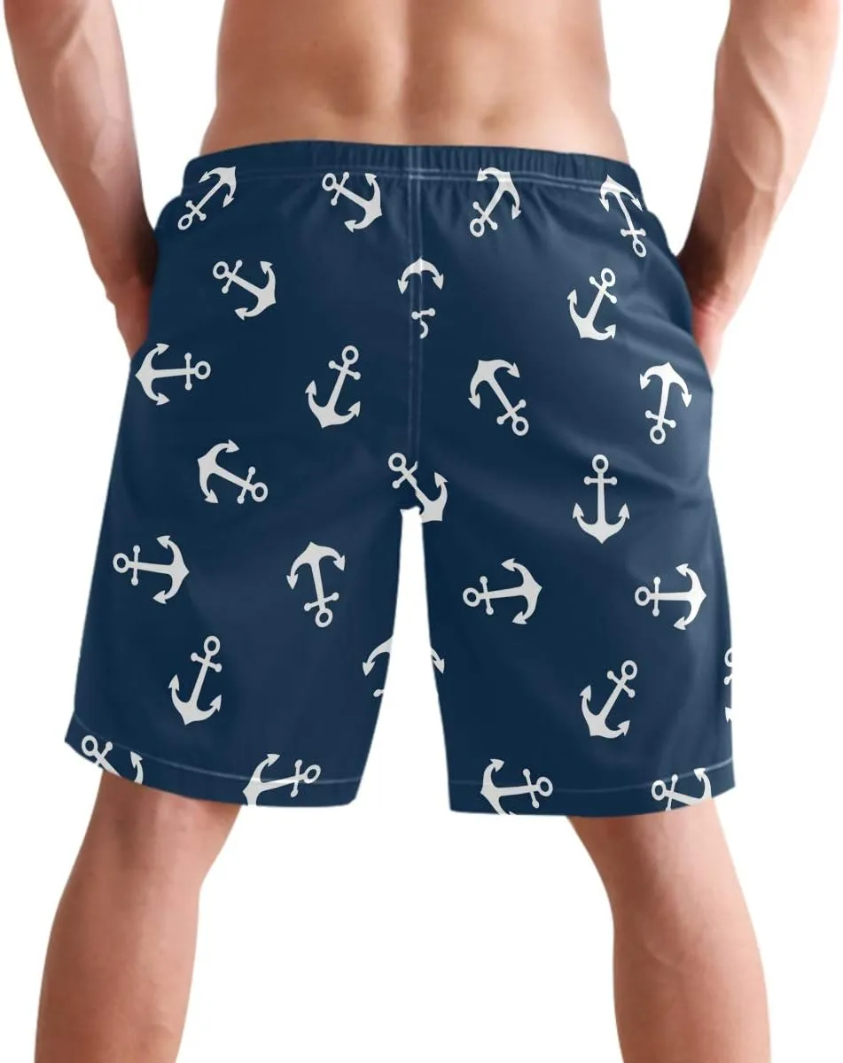 visesunny Men's Novelty Beach Shorts Quick Dry Swimwear Sports Running Swim Board Shorts