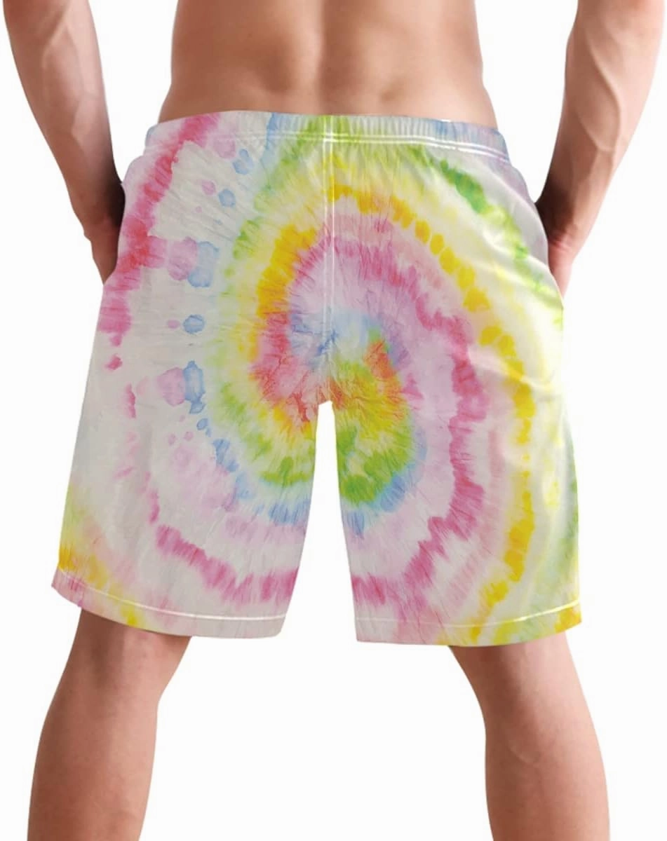 visesunny Fashion Men's Novelty Swim Trunks Quick Dry Swimwear Summer Beach Sports Board Shorts Floral Bathing Suit
