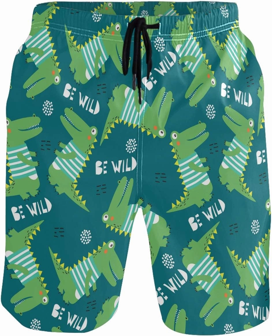 visesunny Men's Novelty Beach Shorts Quick Dry Swimwear Sports Running Swim Board Shorts Bathing Suits with Pockets Summer