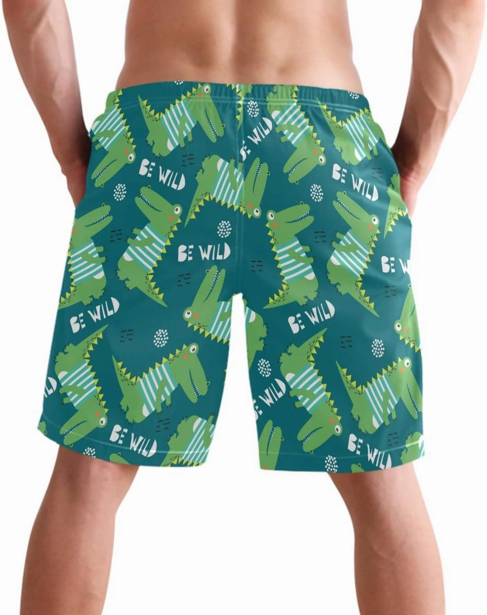 visesunny Men's Novelty Beach Shorts Quick Dry Swimwear Sports Running Swim Board Shorts Bathing Suits with Pockets Summer
