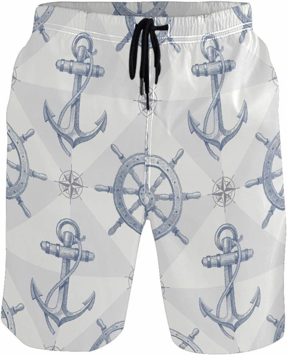 visesunny New Summer Men's Swim Trunks Quick Dry Bathing Suits Holiday Beach Short Casual Board Shorts
