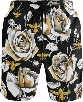 visesunny Stylish Mens Swim Trunks Quick Dry Beachwear Sports Running Swim Board Shorts Bathing Suits Mesh Lining