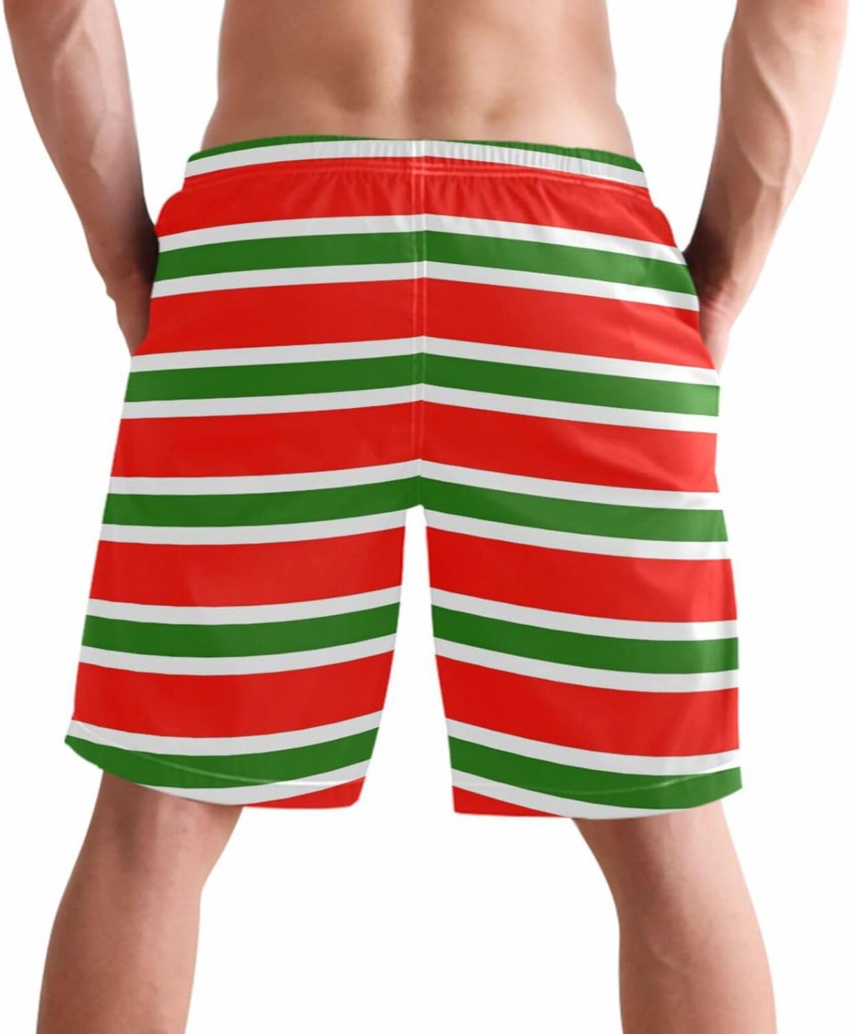 visesunny Stylish Mens Swim Trunks Quick Dry Beachwear Sports Swim Board Shorts Holiday Party Bathing Suits