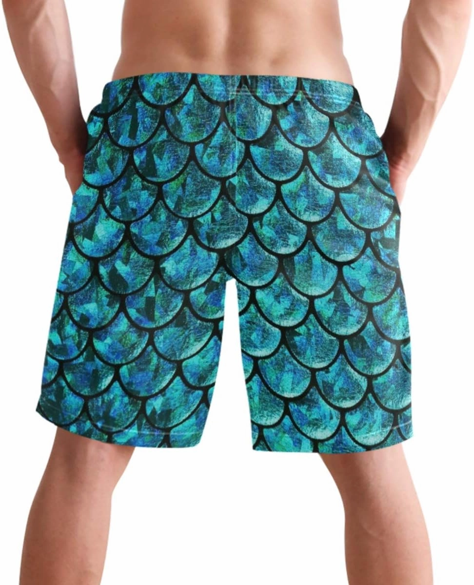 visesunny Summer Mens Swim Trunks Mesh Liner Swimming Trunks Men's Bathing Suit Quick Dry Swim Shorts