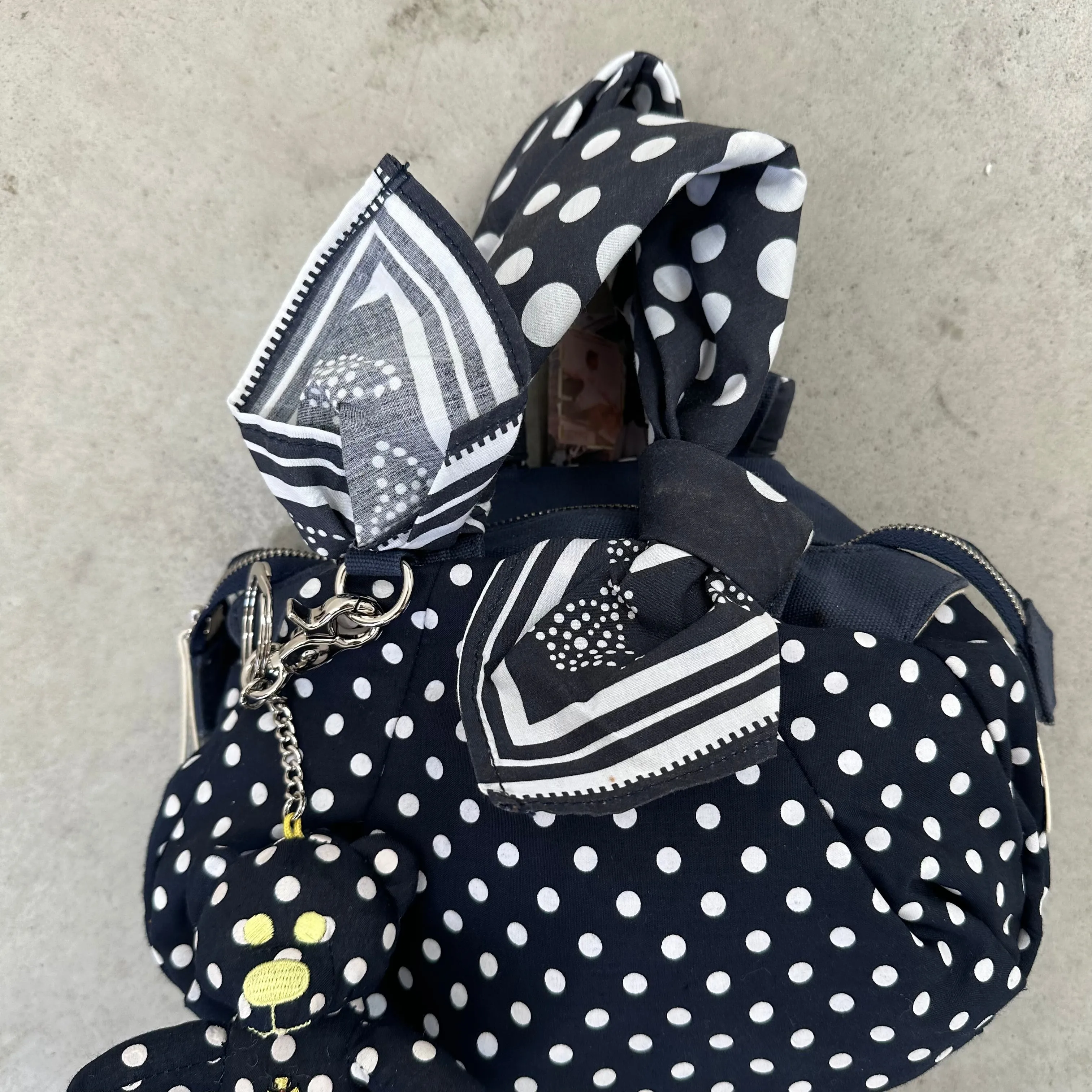 Vivienne Westwood Mini Hand Bag with Teddy Bear Charm