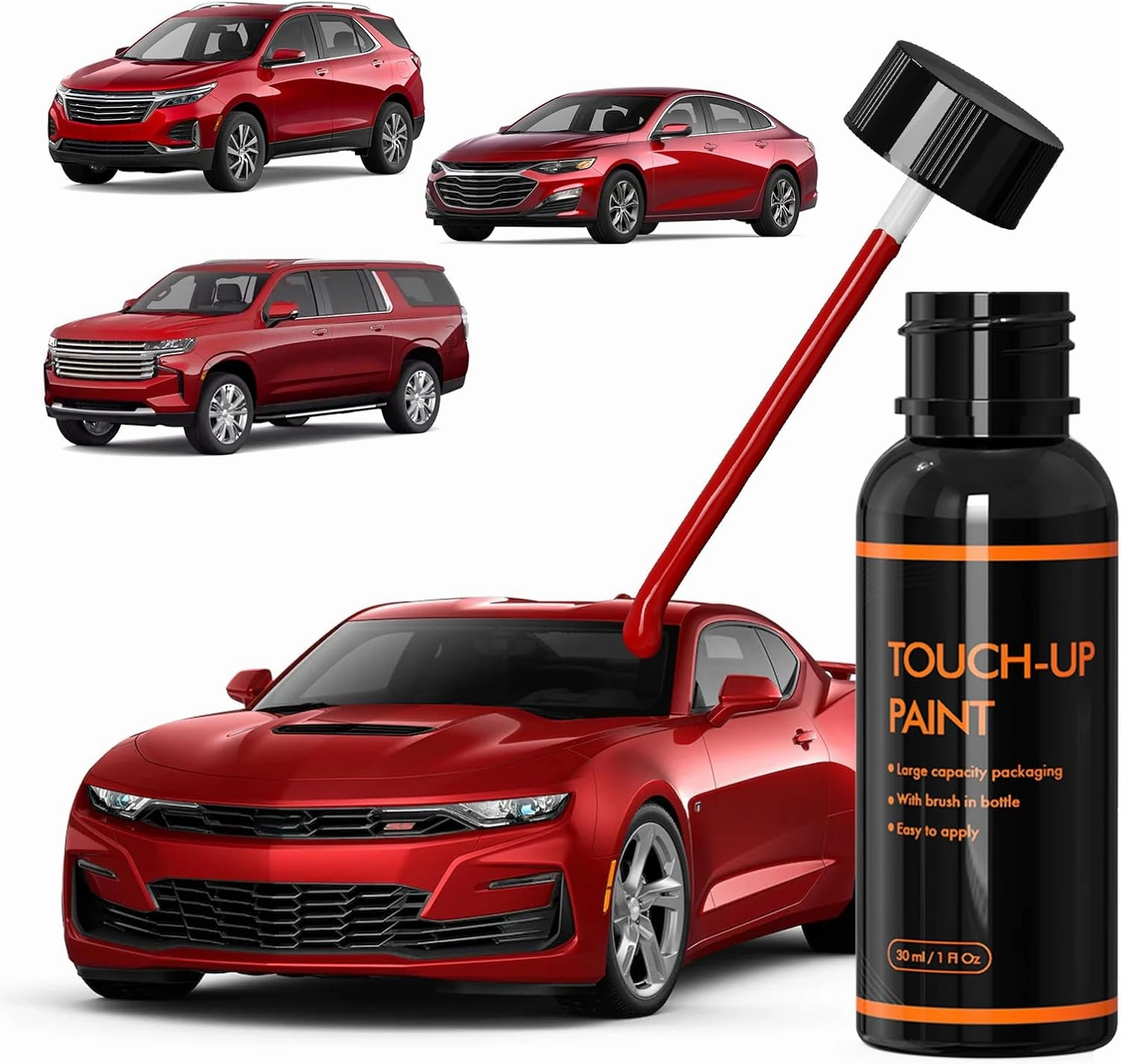 WA252F Cherry Red/Wild Cherry Touch Up Paint for Chevy, DIY Car Paint Scratch Repair Kit, Automotive Paints, Quick & Easy Fix Scratch Repair Compatible with Chevrolet/Silverado/Malibu/Tahoe