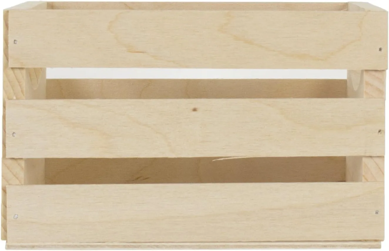 Walnut Hollow 23873 6.5 by 5.3 by 4.25-Inch Crate, Mini (Pack of 2)