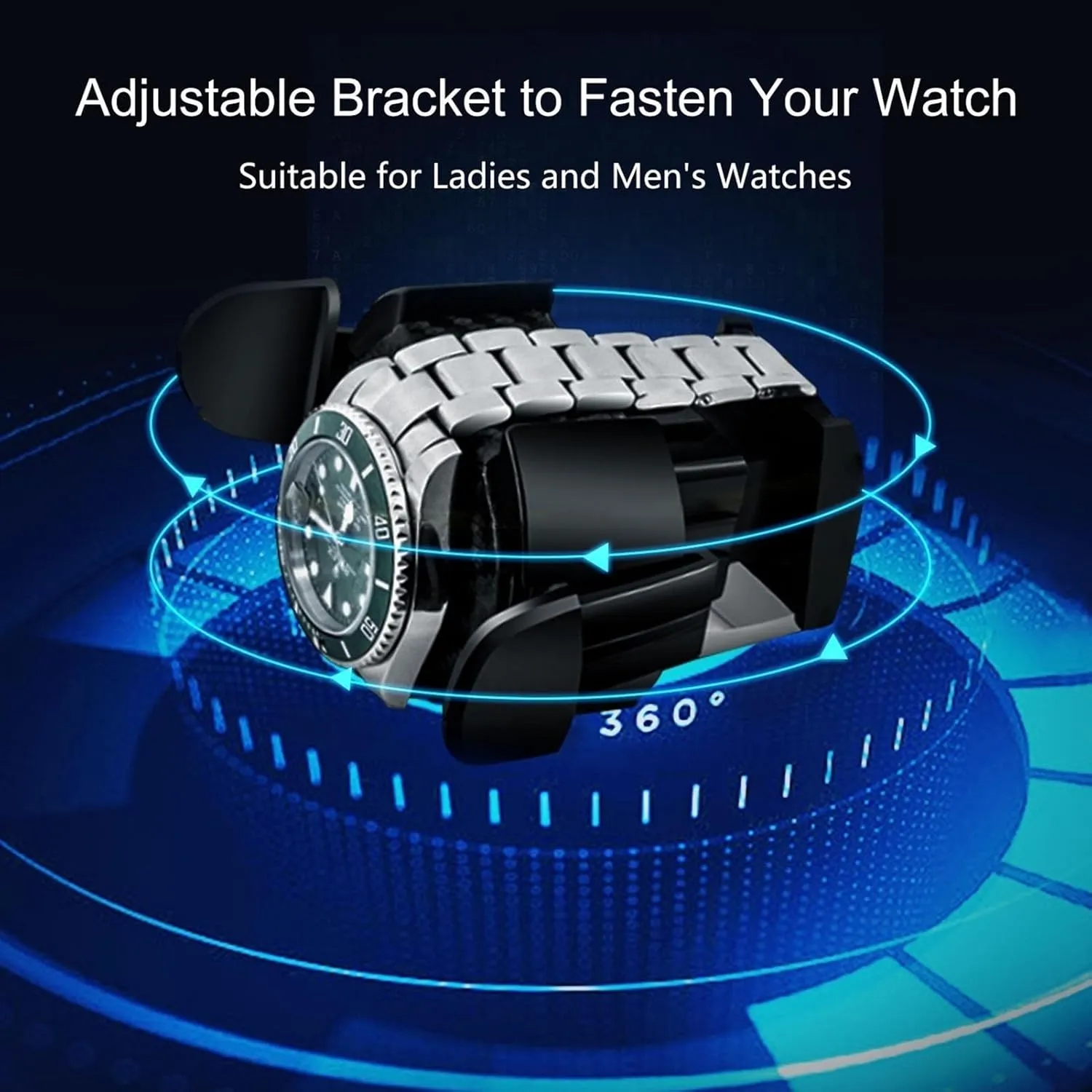 Watch Winder for Men's and Women's Automatic Watch with LED Lights Quiet Japanese Motor Watch Winder Box for 1/2/4/6 Watches Open and Shut Down Featured