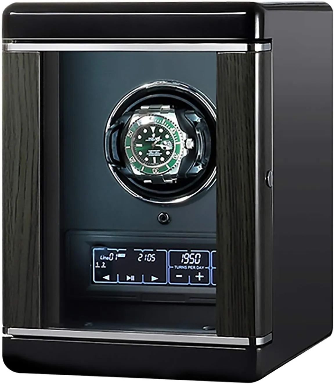 Watch Winders - Luxury Smart Watch Winder Automatic Mechanical Watch Motor Shaker Storage Box with Fingerprint Unlock Watches Rotation Display Holder Organizer ()