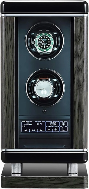 Watch Winders - Luxury Smart Watch Winder Automatic Mechanical Watch Motor Shaker Storage Box with Fingerprint Unlock Watches Rotation Display Holder Organizer ()