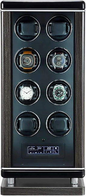 Watch Winders - Luxury Smart Watch Winder Automatic Mechanical Watch Motor Shaker Storage Box with Fingerprint Unlock Watches Rotation Display Holder Organizer ()