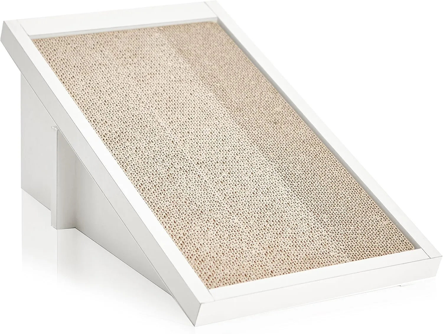 WAY BASICS Premium Cat Scratcher Incline Wedge Scratchy Ramp - Reversible zBoard Lasts 5X Longer (Free Silvervine Organic Catnip)