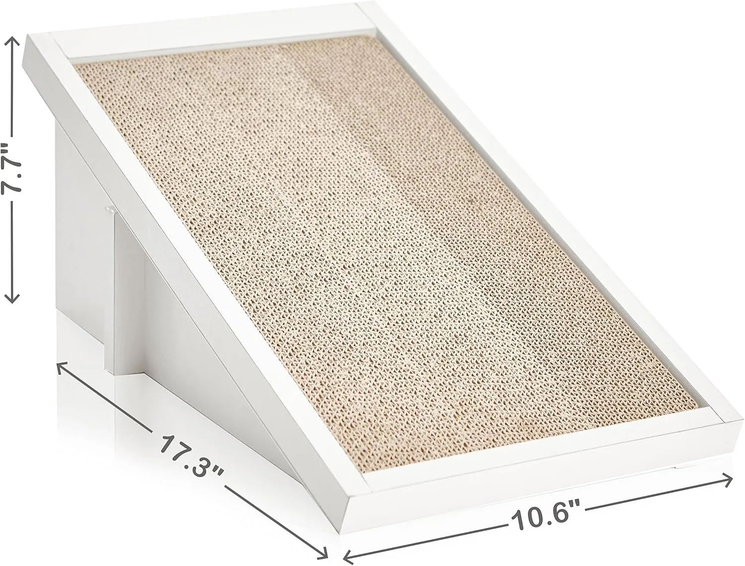 WAY BASICS Premium Cat Scratcher Incline Wedge Scratchy Ramp - Reversible zBoard Lasts 5X Longer (Free Silvervine Organic Catnip)