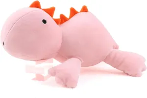 Weighted Dinosaur Plush Throw Pillowd 24" 3.5lbs, Pink Dinosaur Weighted Stuffed Animal, Cuddle Plushies for Kids Birthday…