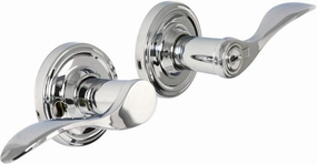 Weslock Right Handed Bordeau Lever Keylock Entry Set - Traditionale Collection - R0640U6U6SL23 - Bright Chrome