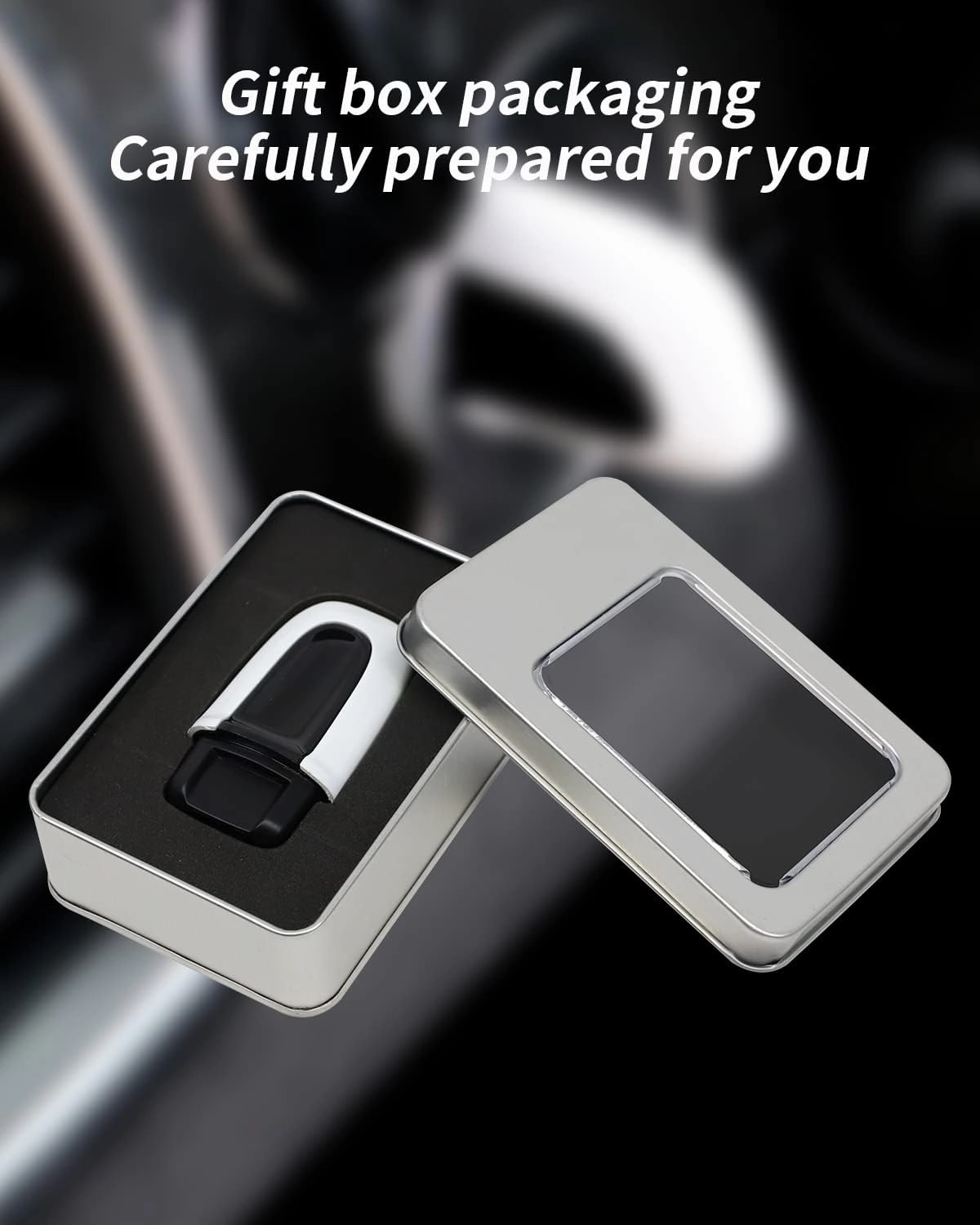 White Entry and Drive Comptatible with Porsche Cayenne Panamera Macan 911, Keyless Enter Cover Comptatible with Porsche 718