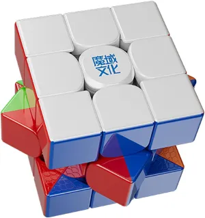 Willking Moyu Weilong WRM V10 2024 Magnetic Speed Cube Ball-core UV Coated 3x3 Stickerless Puzzle Cube Professional Magnetic Master Cube (20M Ball Core Spring UV Coated Version)