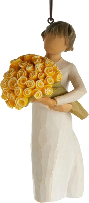 Willow Tree Good Cheer Ornament, Sculpted Hand-Painted Figure