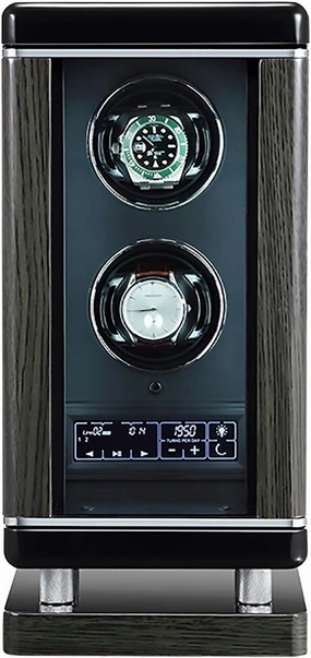 Winding Box Watch Winders - Luxury Smart Watch Winder Automatic Mechanical Watch Motor Shaker Storage Box with Fingerprint Unlock Watches Rotation Display Hold