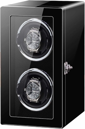 Winding Box Watch Winders - Smart Vertical Watch Winding Box Automatic Mechanical Watches Shaker Quiet Motor Rotating Watch Device Unique 5 Rotation Modes