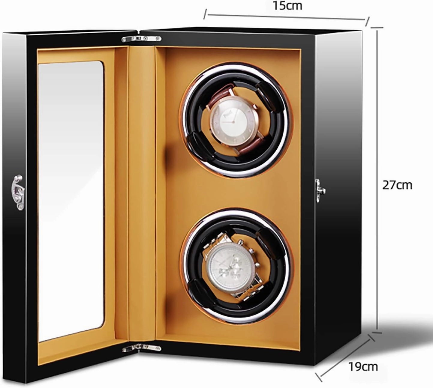 Winding Box Watch Winders - Smart Vertical Watch Winding Box Automatic Mechanical Watches Shaker Quiet Motor Rotating Watch Device Unique 5 Rotation Modes