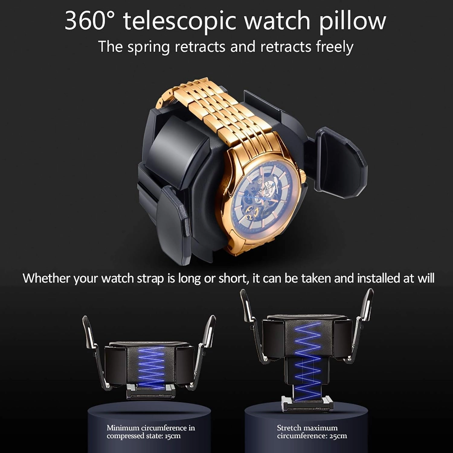 Winding Box Watch Winders - Smart Vertical Watch Winding Box Automatic Mechanical Watches Shaker Quiet Motor Rotating Watch Device Unique 5 Rotation Modes