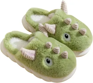 Women slippers Sheep slippers Dinosaur slippers Winter plush slippers Interesting animal slippers Household thermal slippers