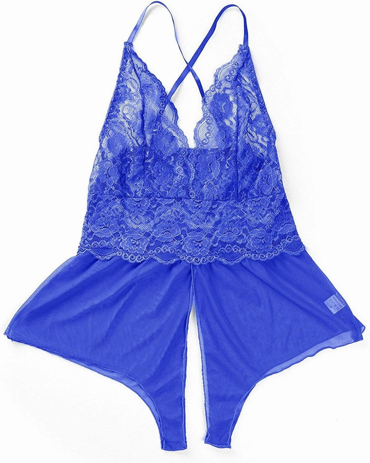 Women Lingerie Sheer Lace Mini Babydoll Teddy Sexy Bodysuit Backless Sleepwear