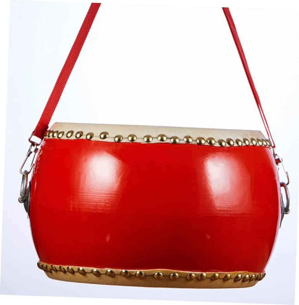 Wooden Drum Percussion Instrument with Sticks and Straps for Performance and Play Birthday Day present