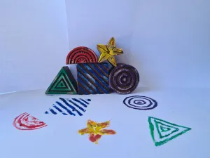 Wooden Shape Block/Reusable Stamps