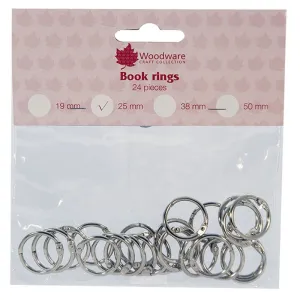 Woodware - Book Rings 25mm (24pcs)