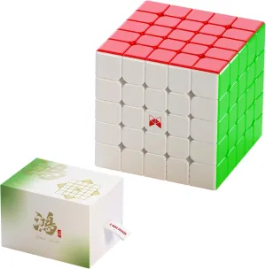 XMan Hong 5x5 Magnetic Stickerless Speed Cube (UV Coated), 2024 End Ultra Smooth & Fast Cube