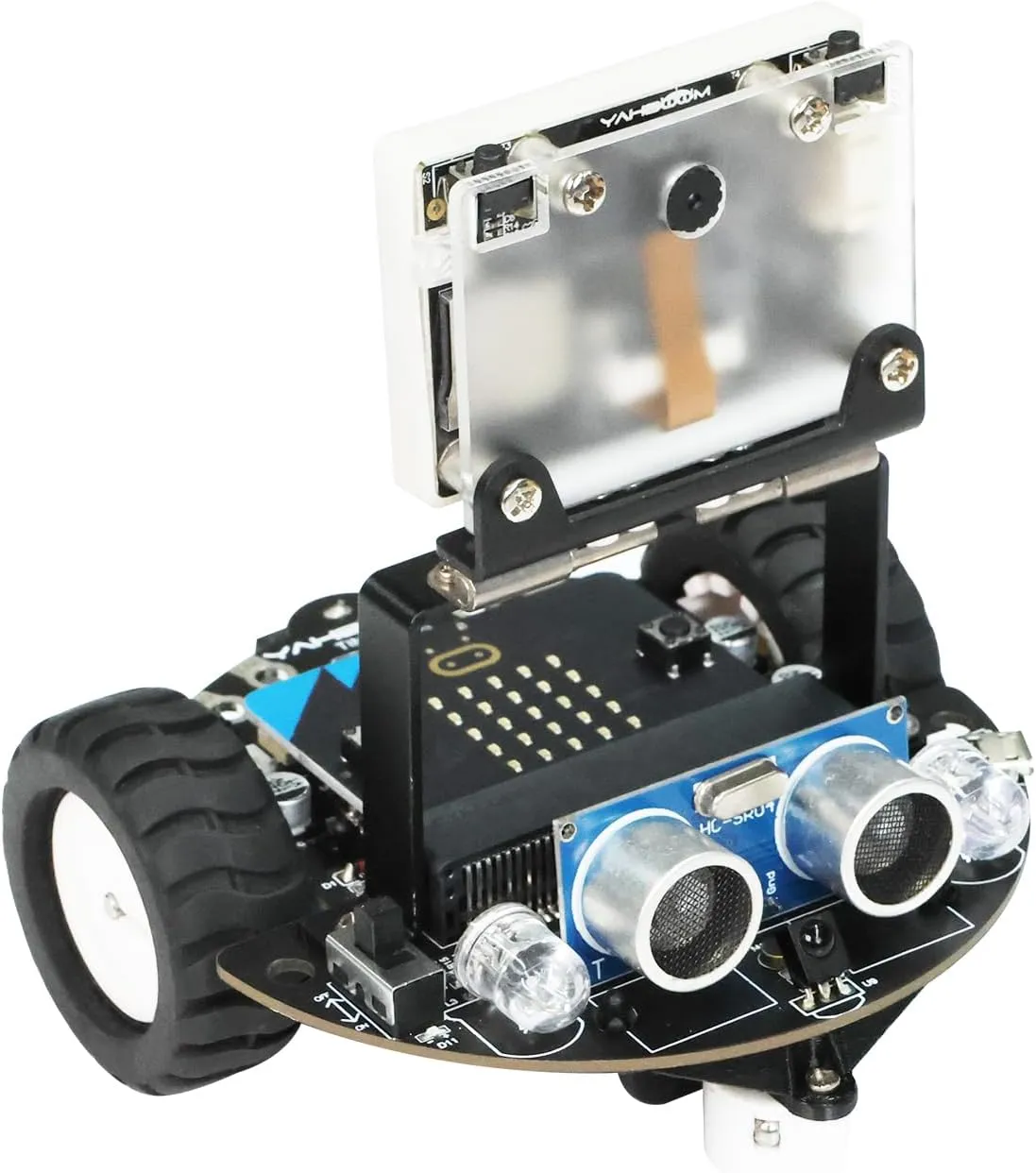 Yahboom Toy Robotic Kit for Microbit Learner Visual Autonomous Driving Programming Smart Robot Kit STEM Projects for Kids Learn to Code Intelligent and Educational