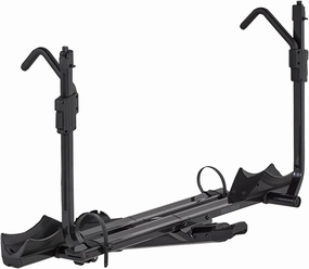 Yakima Platform Hitch Bike Rack, Rear Vehicle Bicycle Carrier w/ Tilting Tray for 2 Bikes, Fits 16 to 29 Inch Wheel Size, StageTwo, 2” Anthracite
