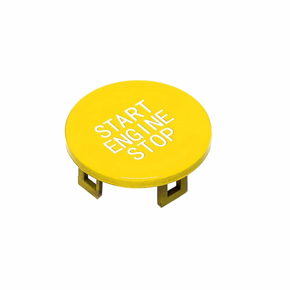 Yellow Car Start Engine Stop Switch Ignition Button Replacement for BMW 1 2 3 4 8 X5 X6 X7 Z4 Series F40 F44 G20 G22 G14 G05 G06 G29
