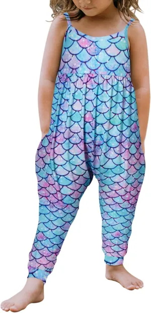 Yousie Toddler Girls Kids Jumpsuit One Piece Floral Dinosaur Playsuit Strap Romper Summer Outfits Clothes