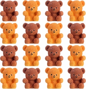 Yousoontic 100 Pcs Resin Bear Cute Miniature Bear for Stuffer Gifts Mini Animal Figures Ornaments for Birthday Cake Decor DIY Wedding Party Favor Supplies Stuff Accessories Gift