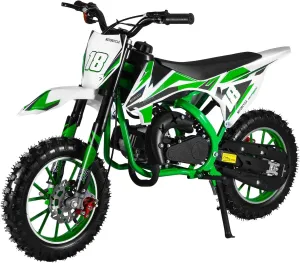 YOXIER 49cc 2-Stroke Gas Kids Dirt Bike with Dual Disc Brakes Gas Motorcycle for Kids 8-14 with Max Speed 30KM/H,Gas Power Pocket Rocket Bike with Front Rear Disc Brakes, Mini Motorcycle Max Load 330